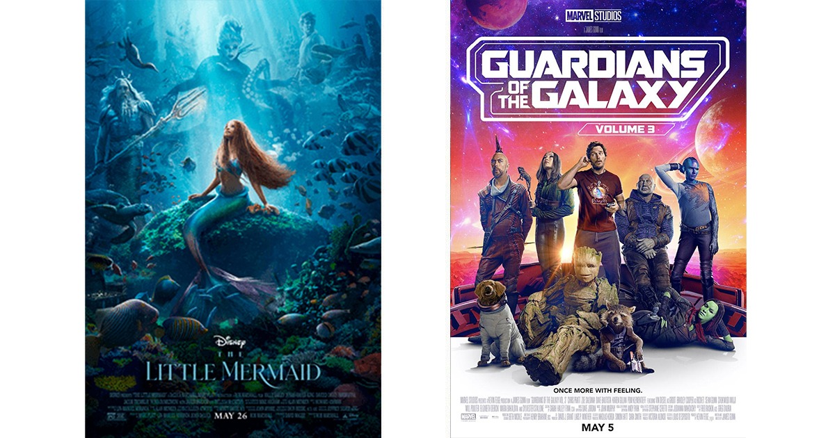 The Little Mermaid (2023) & The Guardians of the Galaxy Vol 3