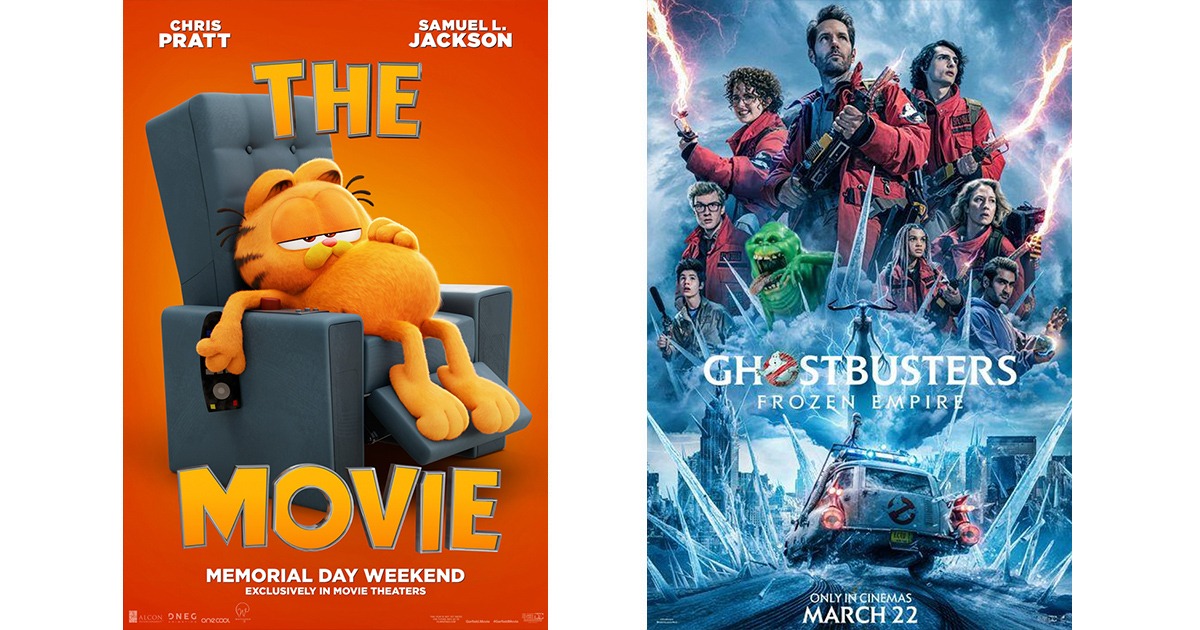 The Garfield Movie | Ghostbusters: Frozen Empire