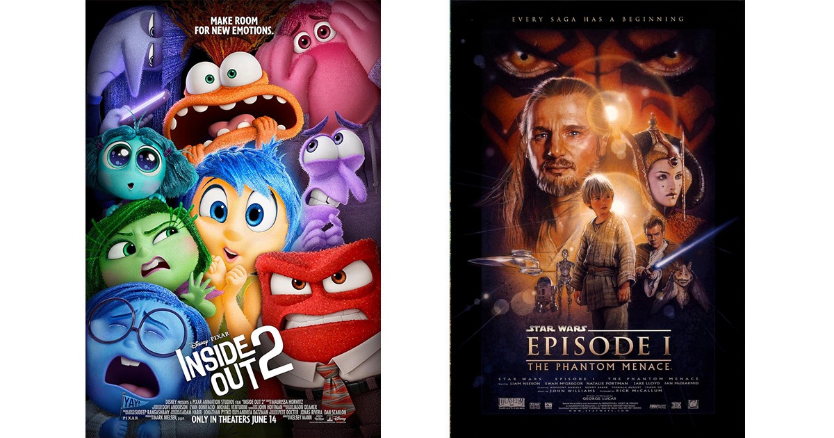 Inside Out 2 | Star Wars: Phantom Menace